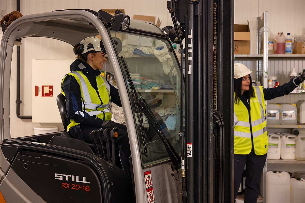 Ansatte i Ocab på jobb Ansatte i Ocab